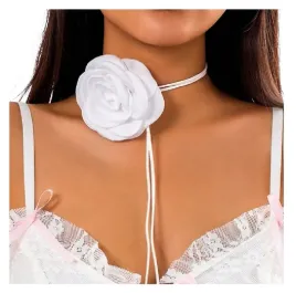 naszyjnik-choker-roza-duza-biala-kwiat-rzemyk-atlas-satyna
