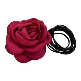 naszyjnik-choker-roza-na-rzemyku-elegancki-bordowy-kwiat-ozdoba-na-szyje