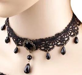 gotycki-naszyjnik-czarna-koronka-styl-punk-damski-boho-folk-choker-retro