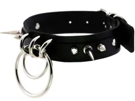 naszyjnik-czarny-obroza-gotycka-kola-kolce-punk