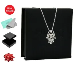naszyjnik-srebrny-lancuszek-z-zawieszka-hamsa-reka-fatimy-celebrytka-45-cm