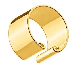 nausznica-zlota-gladka-kolczyk-zaciskowy-srebro