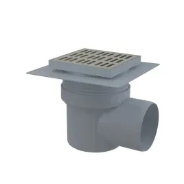 kratka-ciekowa-150x150mm-nierdzewna-z-syfonem-odplyw-boczny