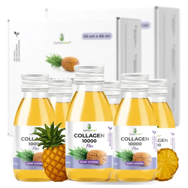 Kolagen rybi do picia 10000 mg Flex 2x – stawy, kości, mięśnie, ananas
