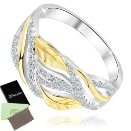 pierscionek-srebrny-rodowany-listki-pierscionek-srebro-925-pokryty-zlotem