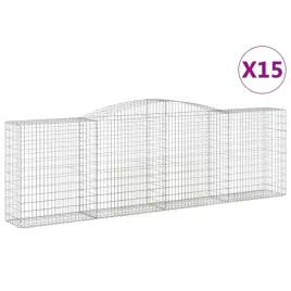 kosze-gabionowe-15-szt-400x50x120-140cm-galwanizowane-zelazo