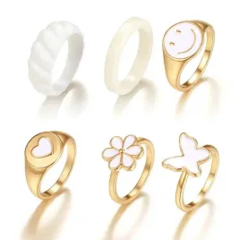 zestaw-pierscionkow-zlotych-motyl-serce-usmiech