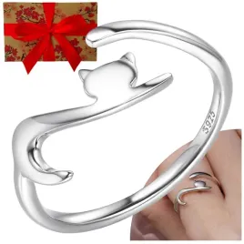 pierscionek-srebrny-925-kot-regulowany-przytulanie-srebro-925