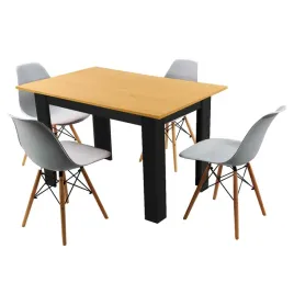 zestaw-stol-120x80-blat-sonoma-nogi-czarne-4-jasno-szare-krzesla-milano