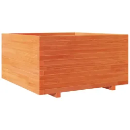 donica-ogrodowa-woskowy-braz-90x90x495-cm-drewno-sosnowe
