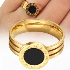 pierscionek-zloty-rzymski-stal-chirurgiczna-18k-pozlacany-prosty-obraczka