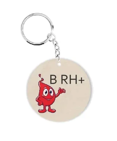 BD231 Brelok z grupą krwi BRH+