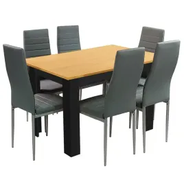 zestaw-stol-120x80-blat-dab-sonoma-nogi-czarne-6-szarych-krzesel-nicea