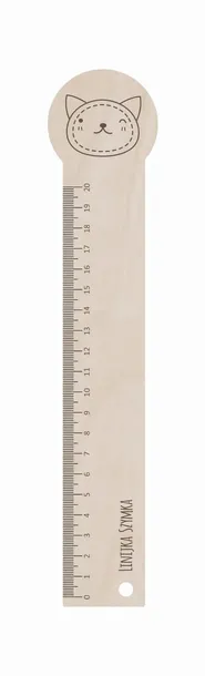 ASZ010 Linijka 20 cm - grawer - Kot
