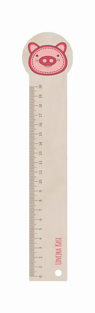 ASZ016 Linijka 20 cm - druk UV - Świnka