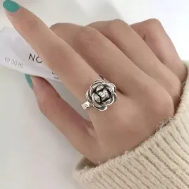 pierscionek-srebrny-kwiat-roza-na-prezent