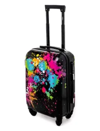 mala-kabinowa-walizka-kemer-rgl-print-s-ciapki-multikolor