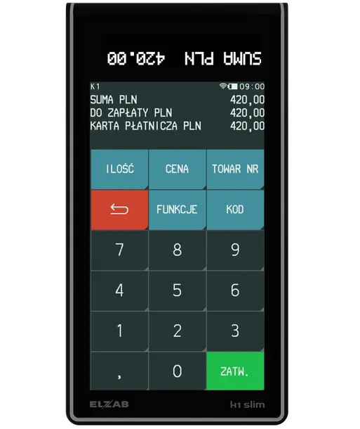 Kasa fiskalna Elzab K1 Slim ONLINE BT/WIFI FISKALIZACJA