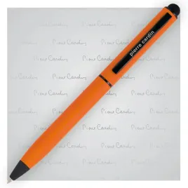 dlugopis-metalowy-touch-pen-soft-touch-pierre-cardin-celebration-pomarancz