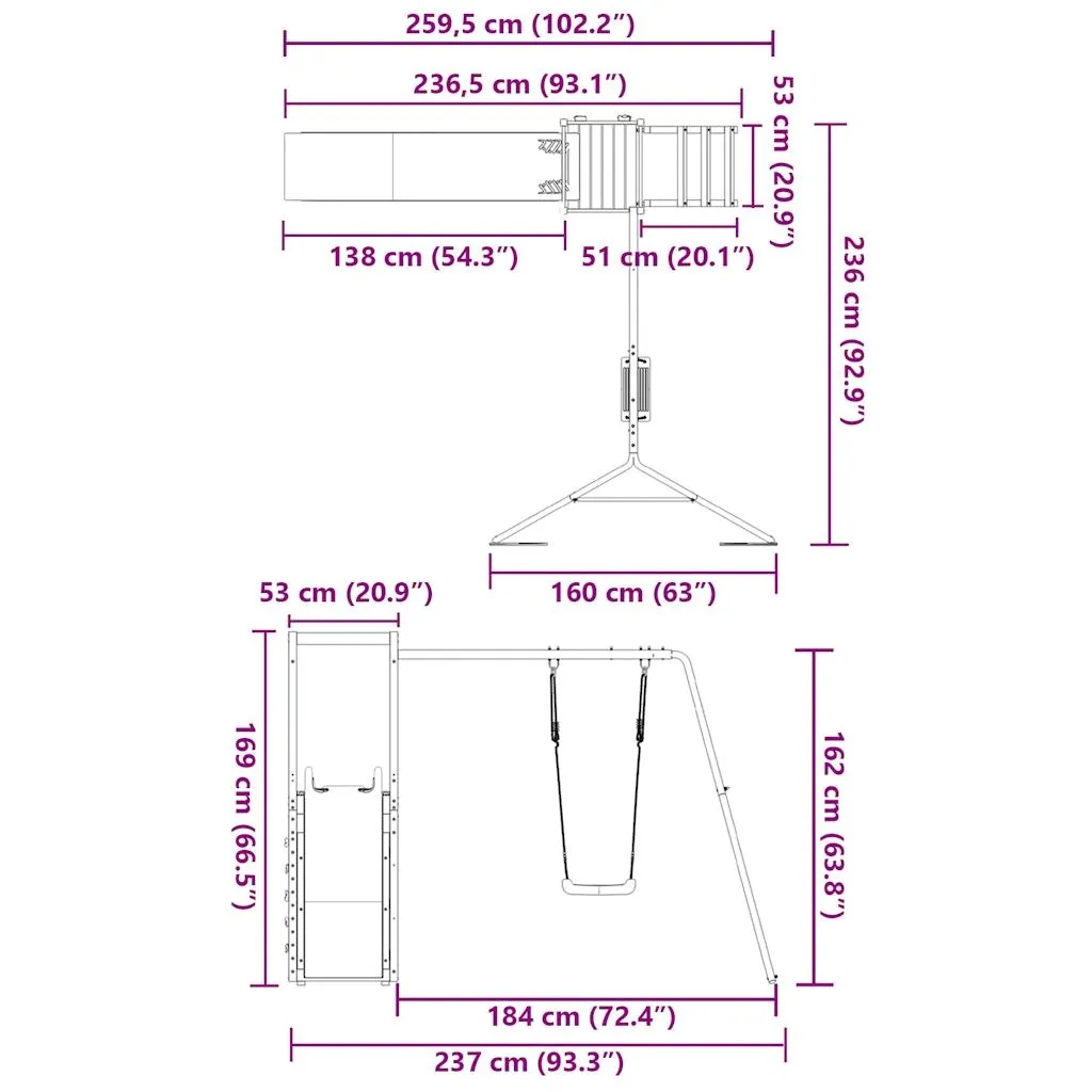 plac-zabaw-do-ogrodu-impregnowane-drewno-sosnowe