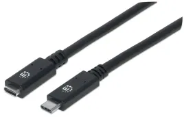 kabel-przedluzacz-usb-c-3-2-gen2-m-f-50cm-100w-5a-czarny