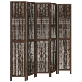 parawan-wewnetrzny-5-panelowy-ciemny-braz-175-180-x-200-cm