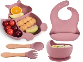hoseay-zestaw-naczyn-dla-dzieci-silikonowy-5-czesci-rozowy