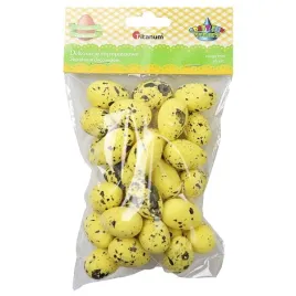 jajka-styropianowe-nakrapiane-zolte-pastelowe-2x3-cm-36-sztuk-titanum