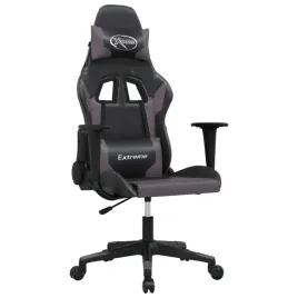 masujacy-fotel-gamingowy-czarno-szary-sztuczna-skora