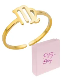 pierscionek-damski-pozlacany-znak-zodiaku-regulowany-panna-stal-316l