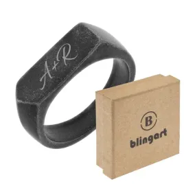 sygnet-meski-srebrny-gladki-prostokatny-oksydowany-czarny-stal-316l