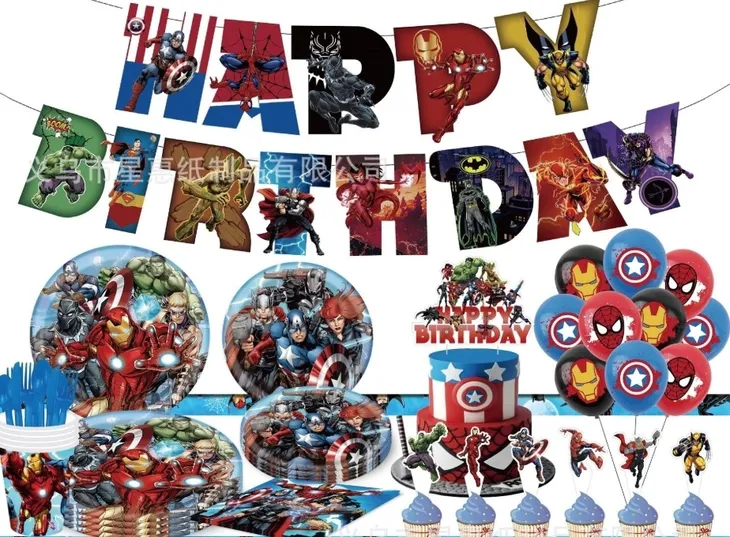 Zestaw urodzinowy Marvel-44 szt.