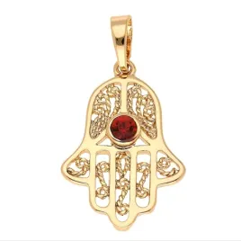 zawieszka-zlota-reka-raczka-fatimy-stal-chirurgiczna-z-brylantem