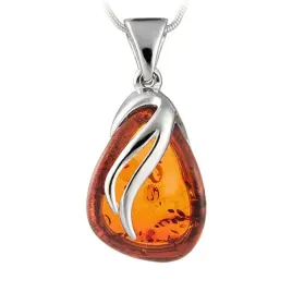 wisiorek-srebro-z-bursztynem-baltyckim-lancuszek