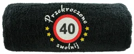 recznik-z-haftem-prezent-na-40-urodziny-40-zwolnij
