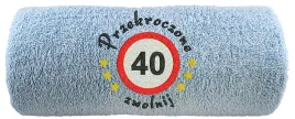 recznik-z-haftem-prezent-na-40-urodziny-40-zwolnij