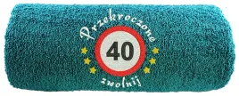 recznik-z-haftem-prezent-na-40-urodziny-40-zwolnij