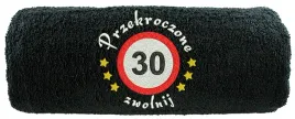 recznik-z-haftem-prezent-na-30-urodziny-30-zwolnij