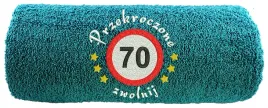 recznik-z-haftem-prezent-na-70-urodziny-70-zwolnij-50x100