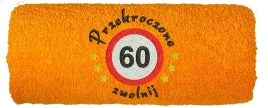 recznik-z-haftem-prezent-na-60-urodziny-60-zwolnij-50x100