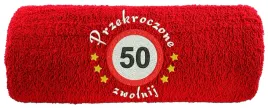 recznik-z-haftem-prezent-na-50-urodziny-50-zwolnij-50x100