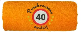 recznik-z-haftem-prezent-na-40-urodziny-40-zwolnij-50x100