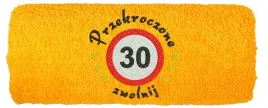 recznik-z-haftem-prezent-na-30-urodziny-30-zwolnij-50x100
