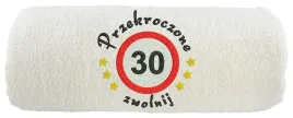 recznik-z-haftem-prezent-na-30-urodziny-30-zwolnij-50x100