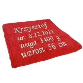 recznik-z-haftem-metryczki-urodzenia-dziecka-prezent-dla-noworodka-70x140