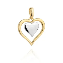 zloty-wisiorek-zawieszka-serduszko-z-bialym-zlotem