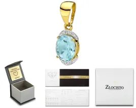 zlota-zawieszka-z-brylantami-i-topazem-wisiorek