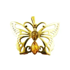 srebro-pozlacane-zawieszka-motyl-z-bursztynem