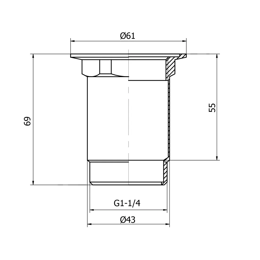 przedluzka-5-4-69mm-chrom