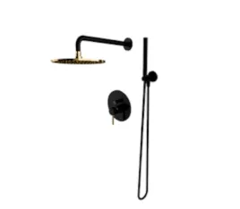 deszczownica-25-cm-z-bateria-wannowa-czarny-zloty